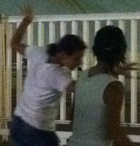 Amigas bailando