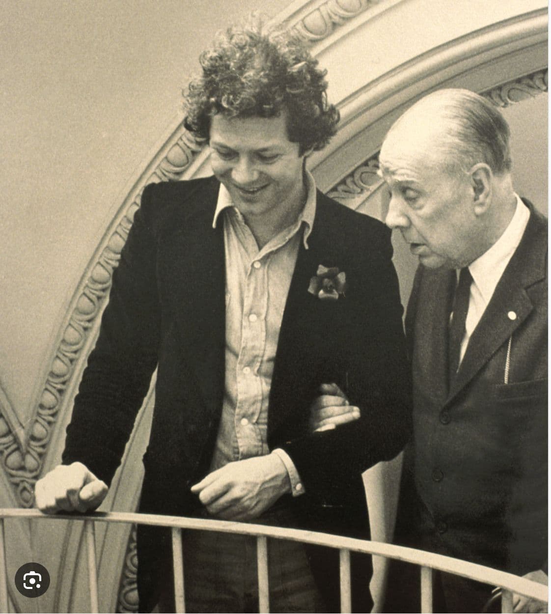 Franco Maria Ricci and Jorge Luis Borges