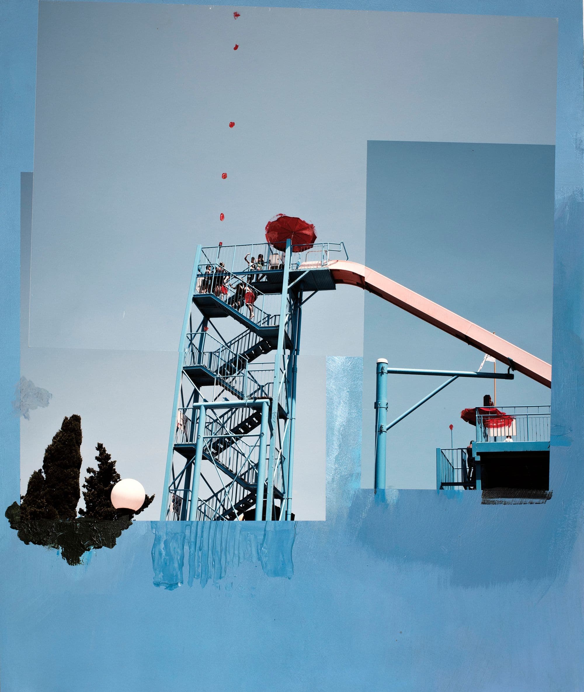 Eva Blanch 2019 Collage 06 Dosparassolsvermells